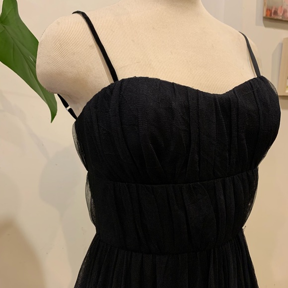 Banana Republic Black Tulle Dress - Picture 2 of 8